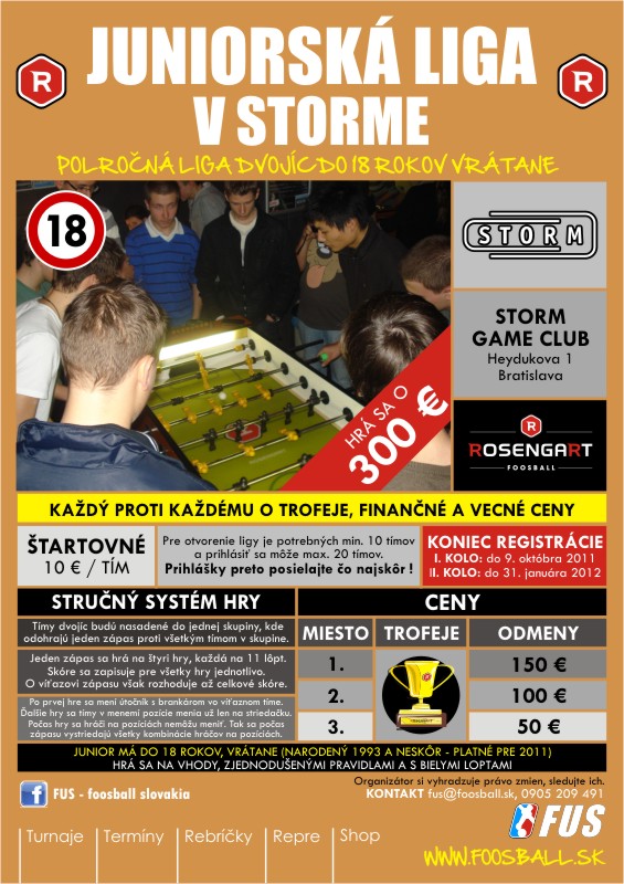 Juniorsk liga v Storme 2011/12
